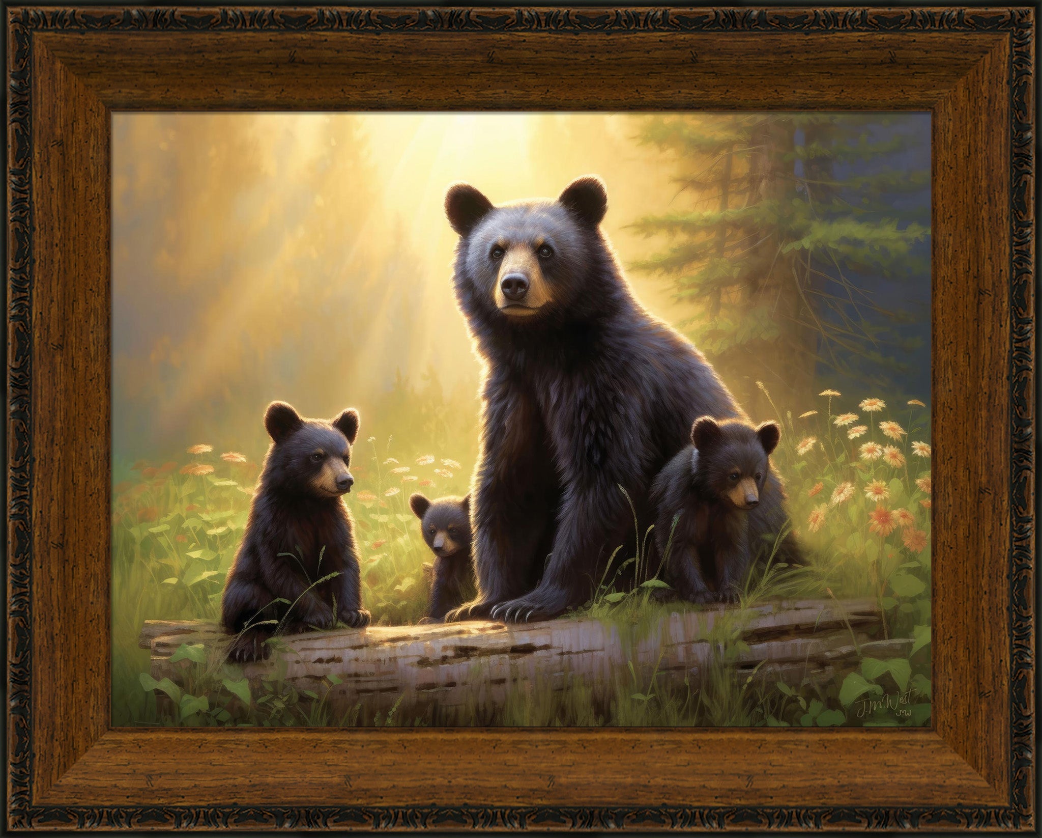 Pride And Joy - Hand Textured Canvas Framed Art Print