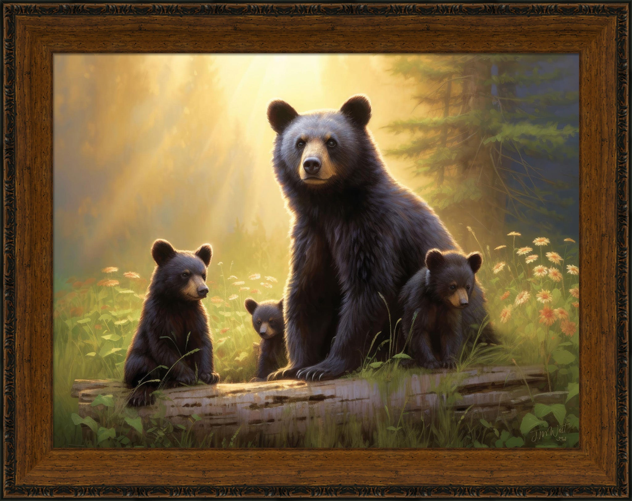 Pride And Joy - Hand Textured Canvas Framed Art Print