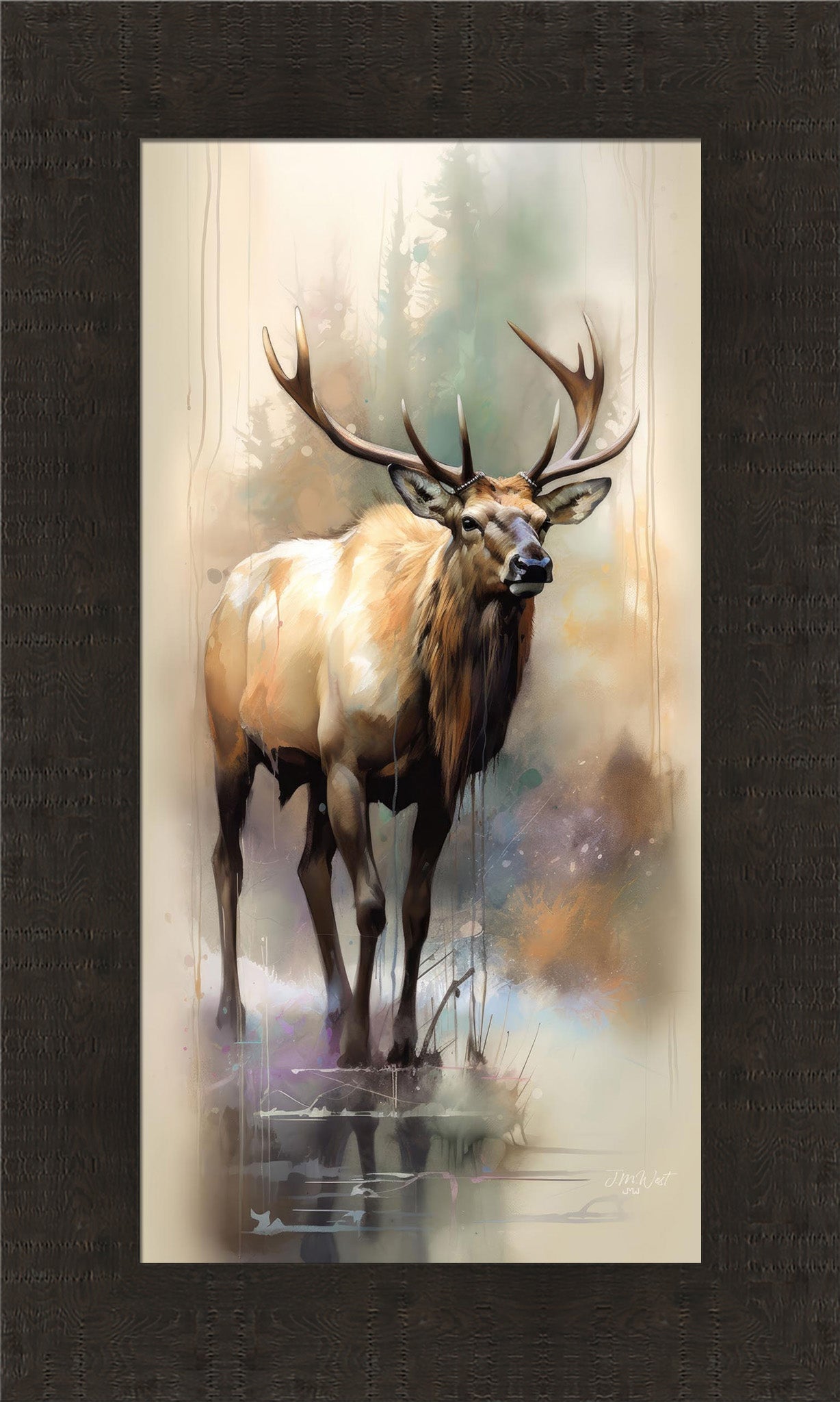 Watercolor Wapiti